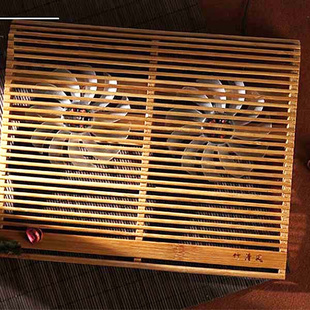 木质笔记本散热器14寸15.6寸17寸电脑，支架底座usb双风扇散热架
