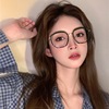 仙女发财绿大框眼镜女士全框架可配近视眼镜大脸显瘦韩系眼镜架