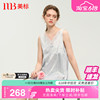 美标真丝吊带睡裙夏季新款100%桑蚕丝绸睡衣女性感蕾丝无袖家居服