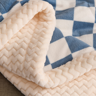 儿童毛毯加厚冬季秋冬珊瑚，绒毯床单人沙发，盖毯子办公室午睡小被子