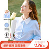 betu百图法式复古蓝色条纹衬衫，女设计感小众衬衣年春季