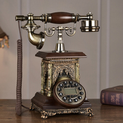 欧式复古电话机时尚创意办公座机家用仿古老式无线插卡电话