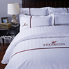 五星级酒店床上用品纯棉床单被套白色全棉民宿专用宾馆四件套