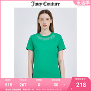 Juicy couture橘滋短袖T恤女夏季时尚半袖上衣薄款宽松夏装甜