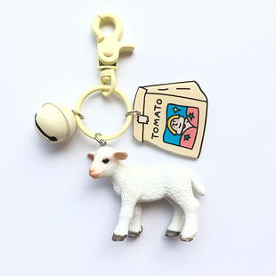 小羊钥匙扣女韩国可爱个性创意diy汽车钥匙链，动物挂件包包挂饰品