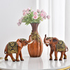 欧式大象摆件一对家居饰品，客厅办公室酒柜，玄关新房小摆设结婚礼物