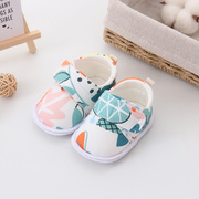 婴儿鞋春夏秋季0-1岁男女宝宝，3-6-12个月5软底手工棉布鞋学步凉鞋