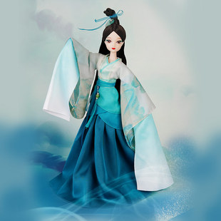 可儿娃娃绵延青绿中国风，古装娃娃换装娃娃公主，洋娃娃女孩玩具9131