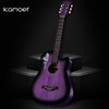 卡摩迩38寸纪念版化紫色民谣木吉他初学者入门男女生练习吉它品牌