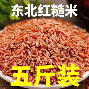 5斤东北黑龙江农家自产红米杂粮粥红糙米特产红血稻米大米