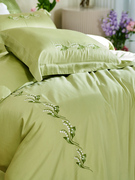 黛富妮家纺天丝棉混纺四件套莱赛尔床单套件简约床品被套床上用品