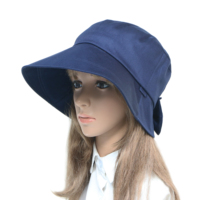日本防紫外线纯色帽子