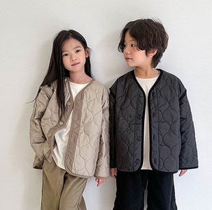 韩国童装wittyboy男女孩中大童，2024春百搭轻便棉服外套