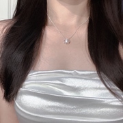 「纯白公主梦」气质s925纯银天然珍珠项链女款法式轻奢小众颈链