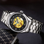 瑞士大气腕表精钢手表，自动机械士手表，防水威斯凯男时尚