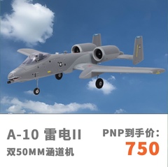 XFly迅飞模型双50mm A-10雷电II下单翼涵道机电动航模飞机固定翼