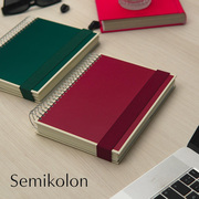 进口德国灯塔笔记本分号semikolon经典螺旋系列A5+记事本商务简约