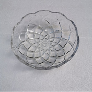 直径200mm水晶灯透明/网型花形蜡烛灯吊灯玻璃碗碟底托配件