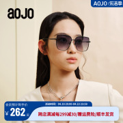 aojo墨镜时尚方框，男女款aj105sh273防紫外线太阳镜
