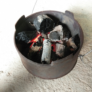 农村柴火炉家用铁炉灶铁锅，全套户外野营烧柴炉炭炉移动烧烤火锅炉