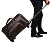 商务头层牛皮男士旅行箱包拉杆箱登机真皮手提包单肩男包行李包袋