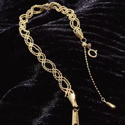 美梓珠宝18k金蕾丝(金蕾丝，)手链链条设计无限恋爱拥有幸福妙语般温柔精致