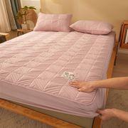 全棉加厚床笠单件夹棉防滑固定床罩纯棉席梦思床垫，保护套薄棕垫罩
