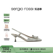 Sergio Rossi/SR女鞋sr Twenty系列水晶钻扣高跟鞋