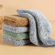 日式竹炭抹布竹纤维厨房洗碗布洗碗巾吸水双层加厚百洁布