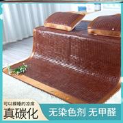 夏季麻将凉席0.8米1.5米1.8米2.2米碳化麻将席子折叠学生竹席床席