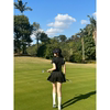 高尔夫连衣裙伞裙蓬蓬裙外贸显瘦Polo短袖夏季女裙golf大摆裙子