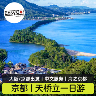 Easygo日本旅游大阪京都海景天桥立一日游伊根舟屋游船日本威尼斯