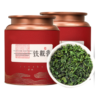 铁观音茶叶2022新茶正宗安溪乌龙茶，秋茶浓香型散装茶叶礼盒装500g