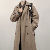 木村叔dk日系复古西装，大衣男人字纹双排，扣灰色男生冬季中长款外套