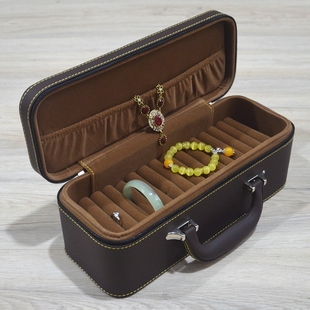 多规格珠宝手镯箱包金银玉器，戒指吊坠项链首饰品，收纳包便携(包便携)展示盒