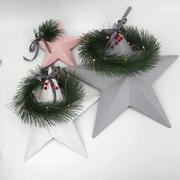 地中海风圣诞星星装饰节日墙壁饰挂饰树脂工艺品挂件
