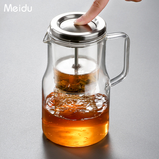 飘逸杯玻璃内胆泡茶壶茶水分离一键过滤沏茶壶冲茶器茶具泡茶神器