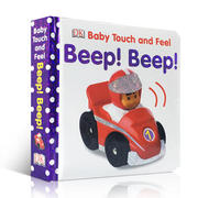 英文原版 DK Baby Touch and Feel Beep Beep儿童触摸书 幼儿英语启蒙感官智力开发亲子互动早教益智儿童书籍