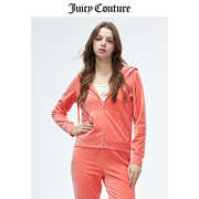 Juicy Couture橘滋外套女春季美式休闲时尚丝绒天鹅绒夹克