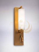 上海设计师的灯VS拉丝黄铜色磨砂玻璃壁灯户外门厅灯走廊背景墙灯