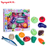 日本皇室Toyroyal玩具儿童仿真果蔬12件套装女孩厨房过家家切切乐