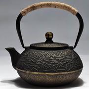围炉煮茶壶铁炭火铁壶电陶炉明火泡茶提梁壶铸铁壶日式老式煮茶器