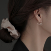 S999纯银针爱心耳环2023年潮小众设计感高级耳钉养耳洞耳饰女