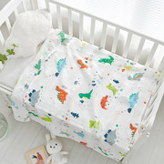 新生婴儿浴巾宝宝两层纱布，毛巾被纯棉儿童，单层纱巾竹棉薄盖毯包巾
