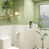 法式风牛油果绿色浴室小花砖，卫生间瓷砖鱼骨厕所墙砖防滑防滑地砖
