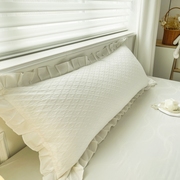双人长枕套花边枕头套情侣一体加长1.2米1.5m1.8米大号长款枕芯套