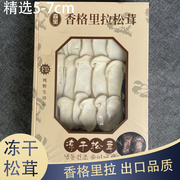 云南香格里拉特产新鲜松茸冻干片5-7cm正宗野生松茸干货煲汤营养