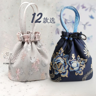 芬芳之品原创12款手工蕾丝休闲布包，女士手提小包，布艺束口包包