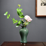 新中式陶瓷花瓶摆件客厅，插花干花酒柜，家居装饰品工艺品高档瓷花瓶
