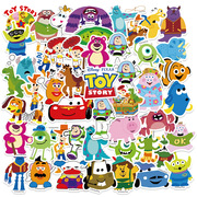50张迪士尼皮克斯人物，合集玩具总动员儿童卡通贴纸，水杯笔记本装饰